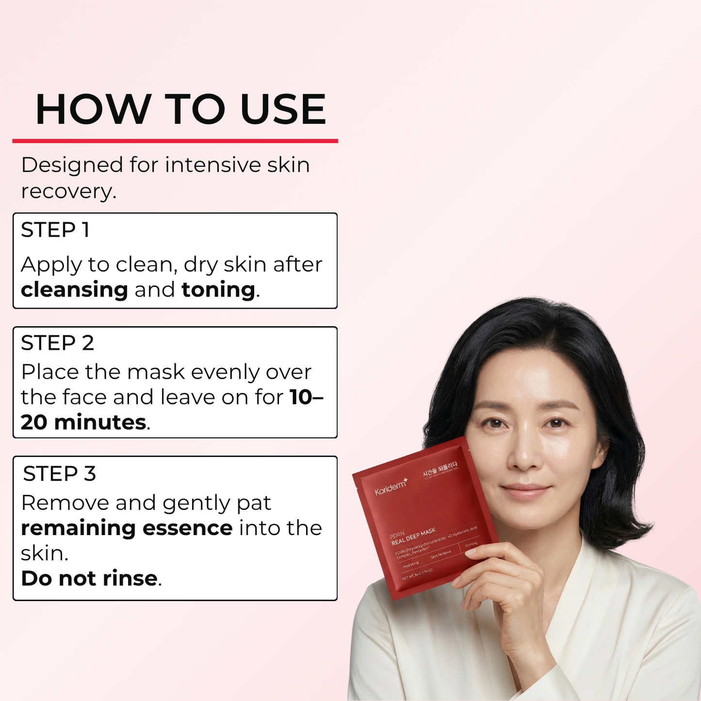 PDRN Deep Mask (4 Masks).