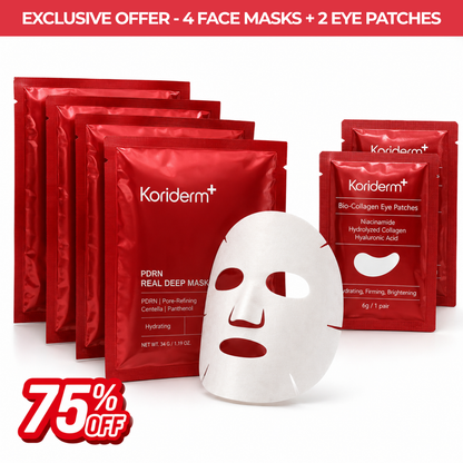PDRN - 4 Deep Masks + 2 Eye Patches